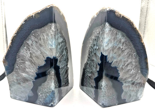 Blue agate geode - blue,